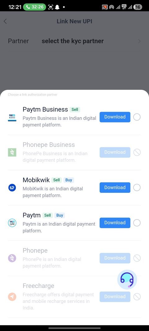FstPay Link New UPI screen